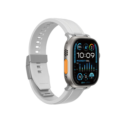 Apple Watch 42mm Amazingthing Titan Chrono Silikon Kordon Turuncu