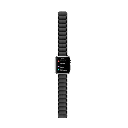 Apple Watch 42mm Raptic Classic Serisi Magnetik Metal Kordon Siyah