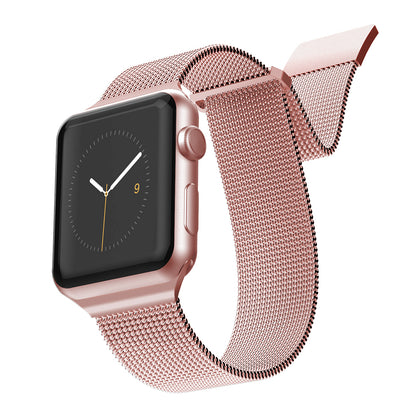 Apple Watch 42mm Raptic Mesh Band Serisi Metal Hasır Kordon Gümüş