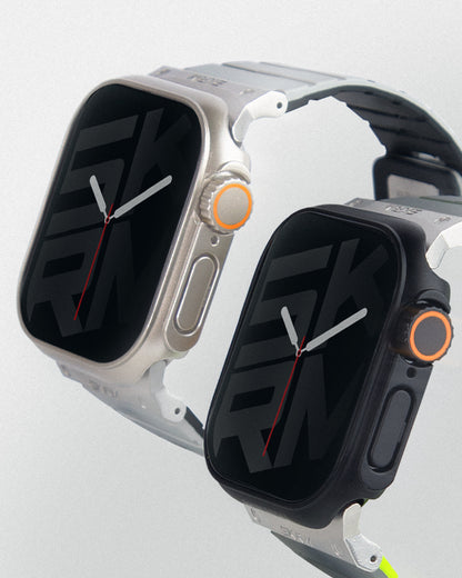 Apple Watch 42mm Skinarma Gado Pro Dijital Taç Korumalı Kasa ve Ekran Koruyucu Titanyum