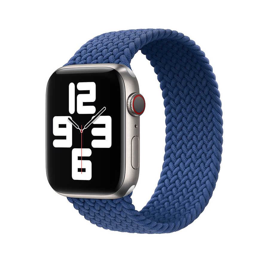 Apple Watch 42mm Wiwu Braided Solo Loop Medium Kordon Yeşil