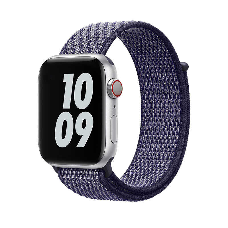 Apple Watch 42mm Wiwu Sport Loop Hasır Kordon Siyah