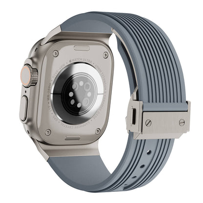 Apple Watch 42mm Zore KRD-113 Spor Görünümlü Silikon Kordon