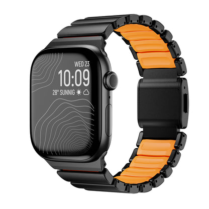 Apple Watch 42mm Zore KRD-152 Titanyum Silikon Kordon