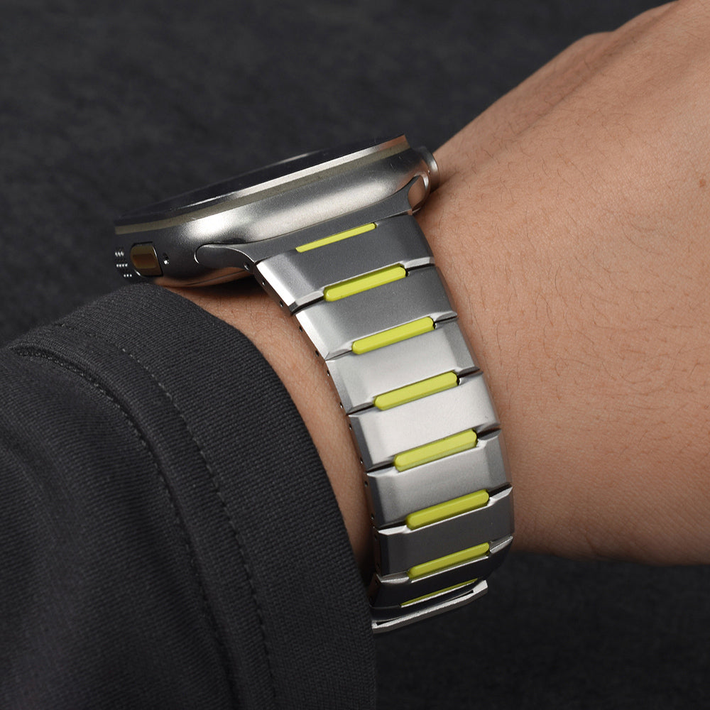 Apple Watch 42mm Zore KRD-155 Metal Silikon Kordon