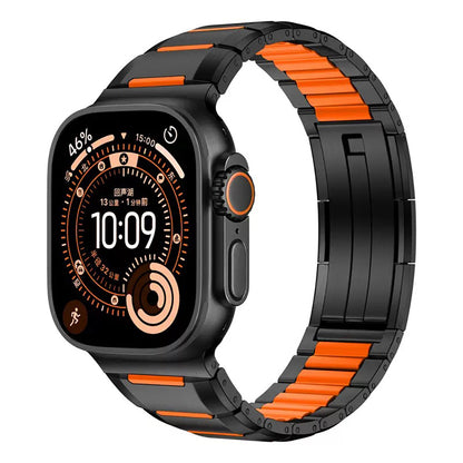 Apple Watch 42mm Zore KRD-155 Metal Silikon Kordon
