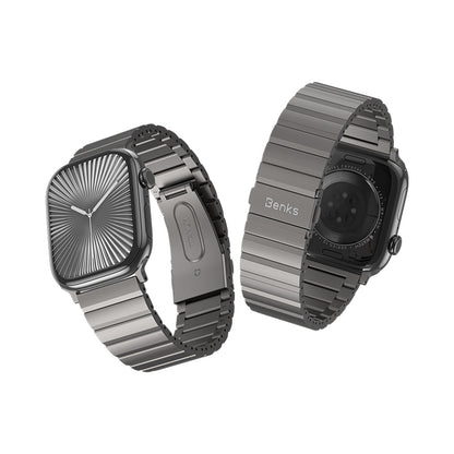 Apple Watch 44mm Benks Aero Titan Serisi Titanyum Metal Kordon Titanyum