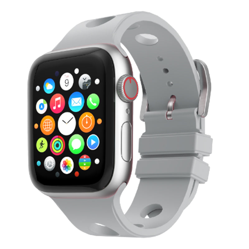 Apple Watch 44mm Delikli Tasarım Zore KRD-147 Silikon Kordon