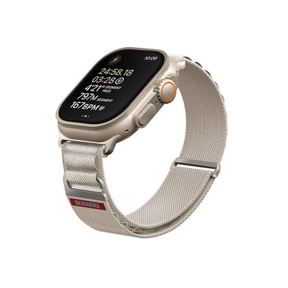 Apple Watch 44mm SkinArma Kobu Hasır Kordon Olive