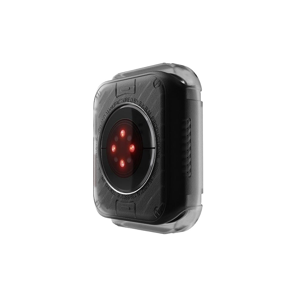 Apple Watch 44mm SkinArma Kurono Buzlu Tasarım Sert PC Kasa Koruyucu Gri