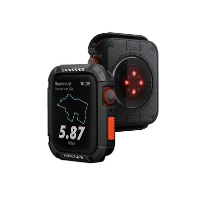 Apple Watch 44mm SkinArma Kurono Buzlu Tasarım Sert PC Kasa Koruyucu Gri