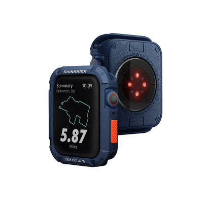 Apple Watch 44mm SkinArma Kurono Buzlu Tasarım Sert PC Kasa Koruyucu Beyaz