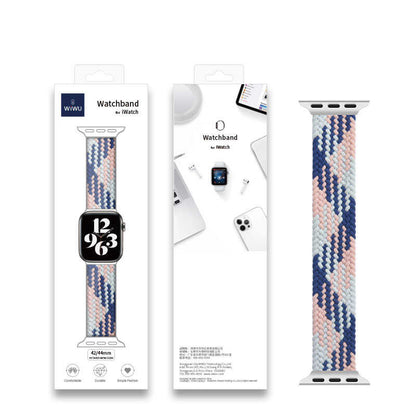 Apple Watch 44mm Wiwu Braided Solo Loop Contrast Color Large Kordon NO3