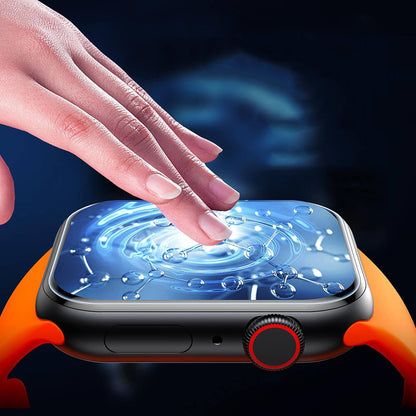 Apple Watch 44mm Wiwu Wi-JD105 Easy Install PMMA Pet Ekran Koruyucu + Kolay Uygulama Aparatı Siyah