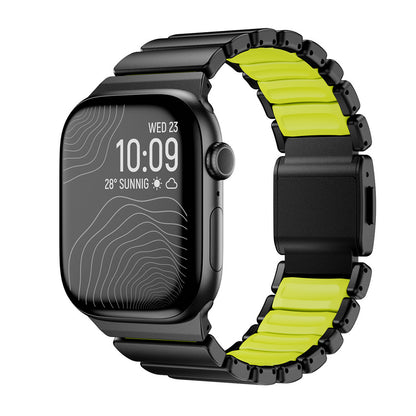 Apple Watch 44mm Zore KRD-151 Metal Silikon Kordon