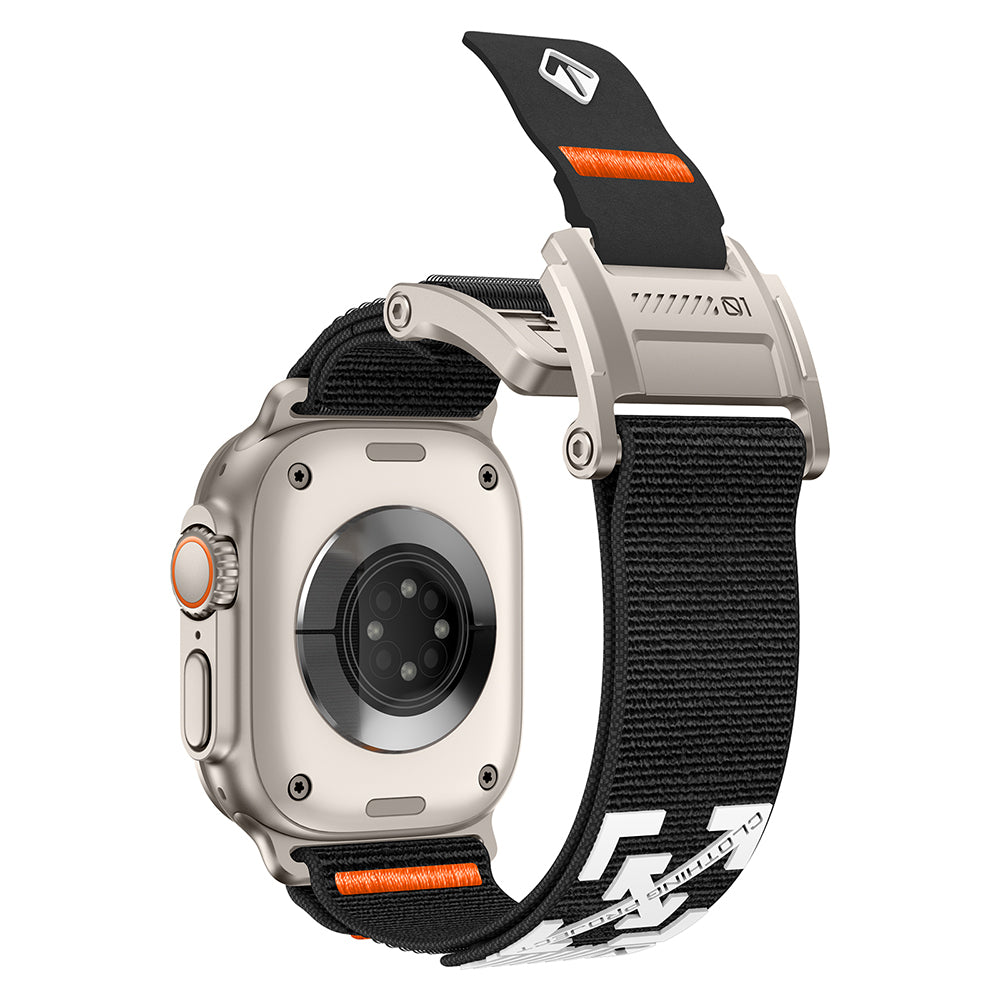 Apple Watch 44mm Zore KRD-154 Naylon Kumaş Hasır Örgülü Kordon
