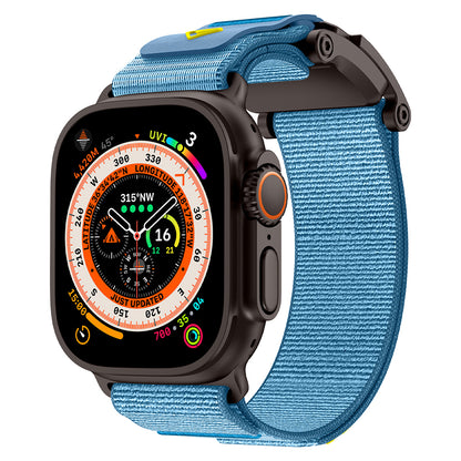 Apple Watch 44mm Zore KRD-154 Naylon Kumaş Hasır Örgülü Kordon