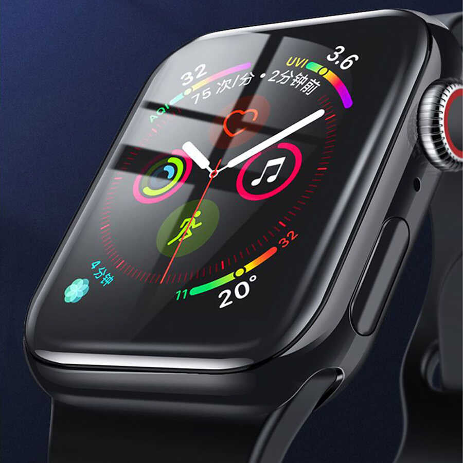 Apple Watch 7 41mm Wiwu iVista Watch Ekran Koruyucu Siyah