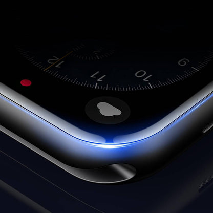 Apple Watch 7 41mm Wiwu Wi-JD105 Easy Install PMMA Pet Ekran Koruyucu + Kolay Uygulama Aparatı Siyah