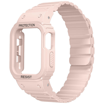 Apple Watch 7 41mm Zore KRD-142 Airbag Tasarımlı Kasa Koruyuculu Silikon Kordon