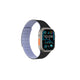 Apple Watch 7 45mm Amazingthing Smoothie Sport Magnetik Tak Çıkar Silikon Strap Kayış Siyah-Mor