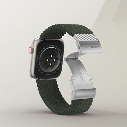 Apple Watch 7 45mm Amazingthing Titan Weave 2 Sport Örgü Kordon Mor