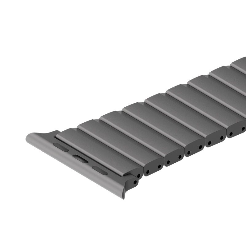 Apple Watch 7 45mm Benks Aero Titan Serisi Titanyum Metal Kordon Titanyum