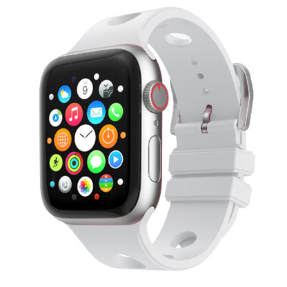 Apple Watch 7 45mm Delikli Tasarım Zore KRD-147 Silikon Kordon