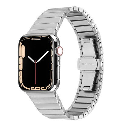 Apple Watch 7 45mm Kordon KRD-79 Metal Strap Kayış