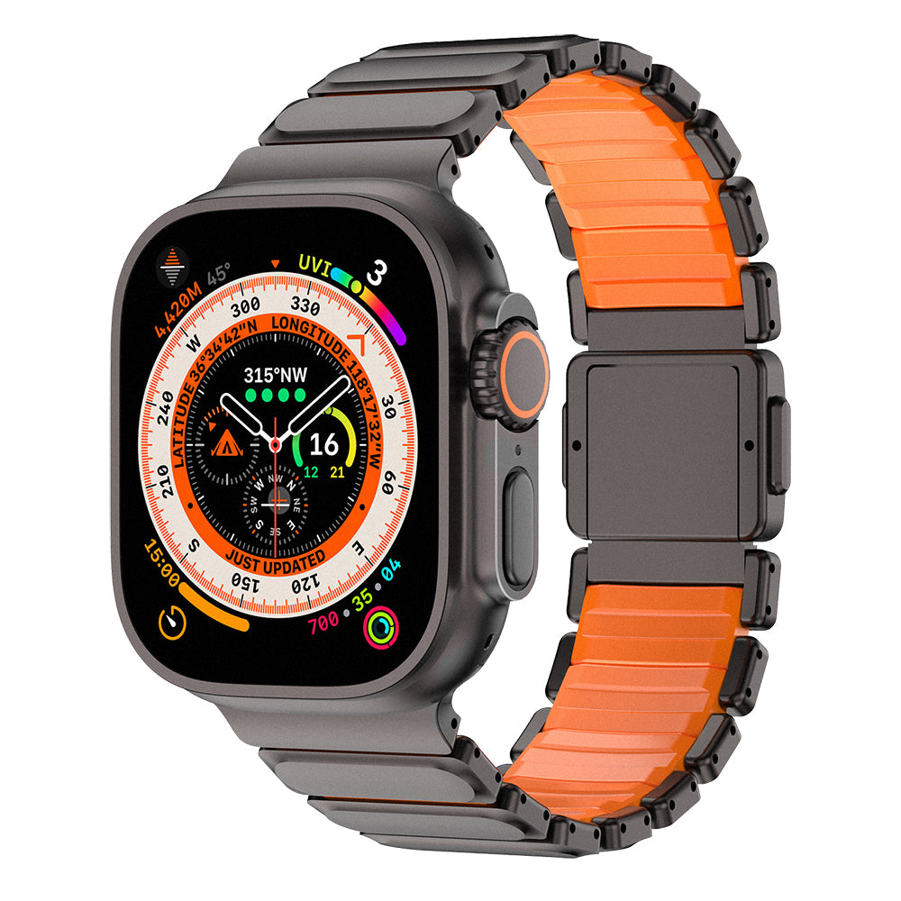 Apple Watch 7 45mm Mohseven iWatch Titancore No.2 Çelik Kordon