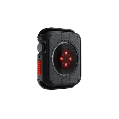 Apple Watch 7 45mm SkinArma Kurono Buzlu Tasarım Sert PC Kasa Koruyucu Siyah