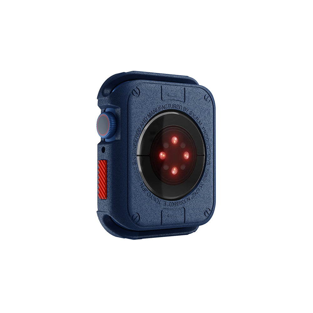 Apple Watch 7 45mm SkinArma Kurono Buzlu Tasarım Sert PC Kasa Koruyucu Gri