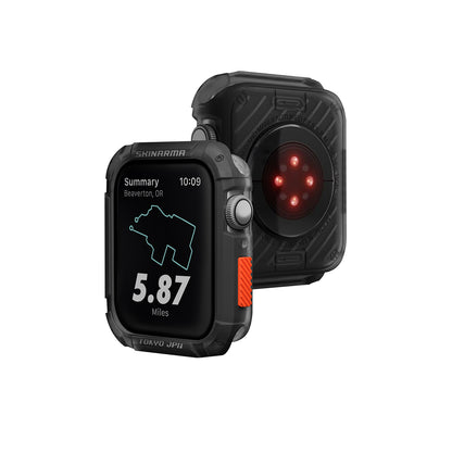 Apple Watch 7 45mm SkinArma Kurono Buzlu Tasarım Sert PC Kasa Koruyucu Mavi