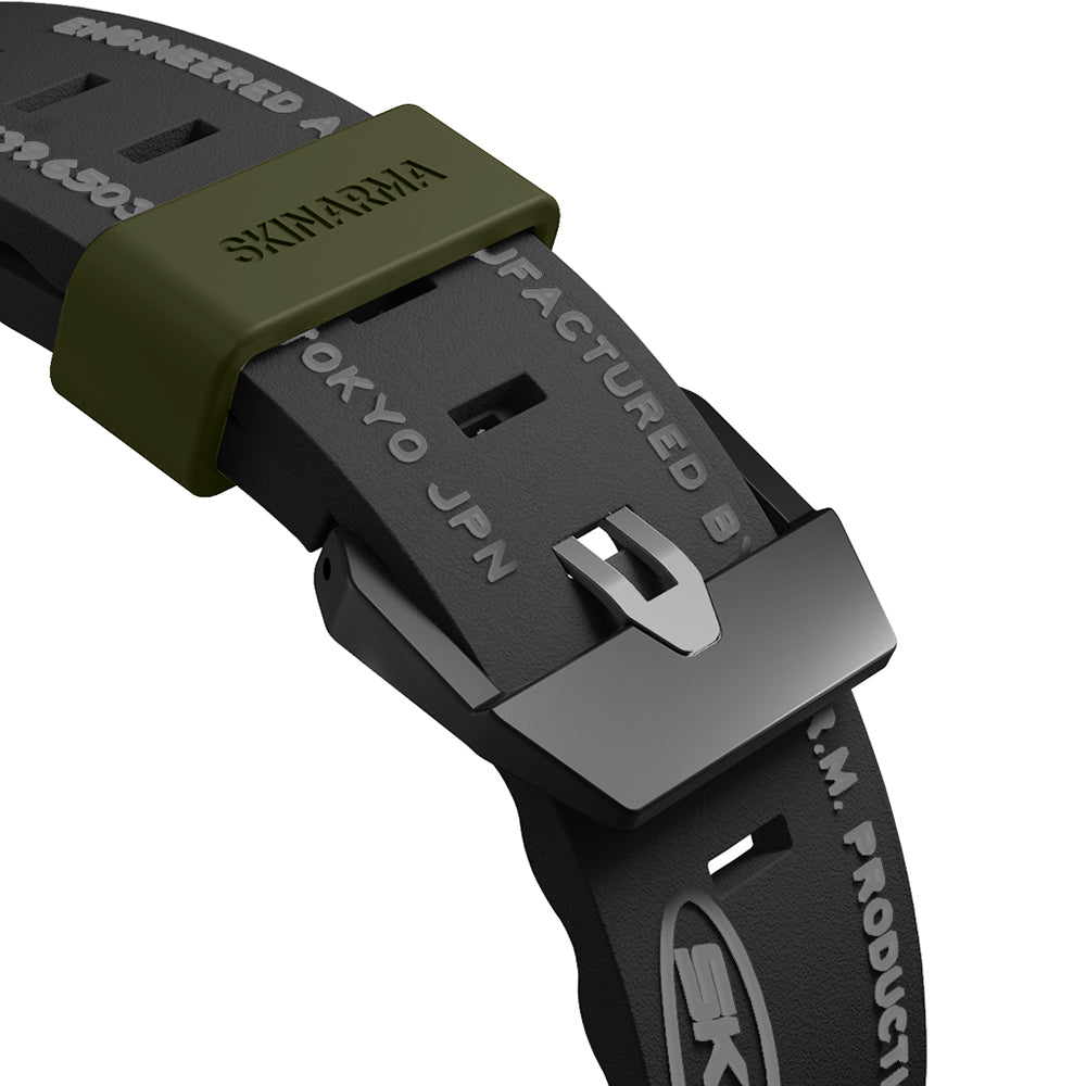 Apple Watch 7 45mm SkinArma Shokku Silikon Kordon Siyah