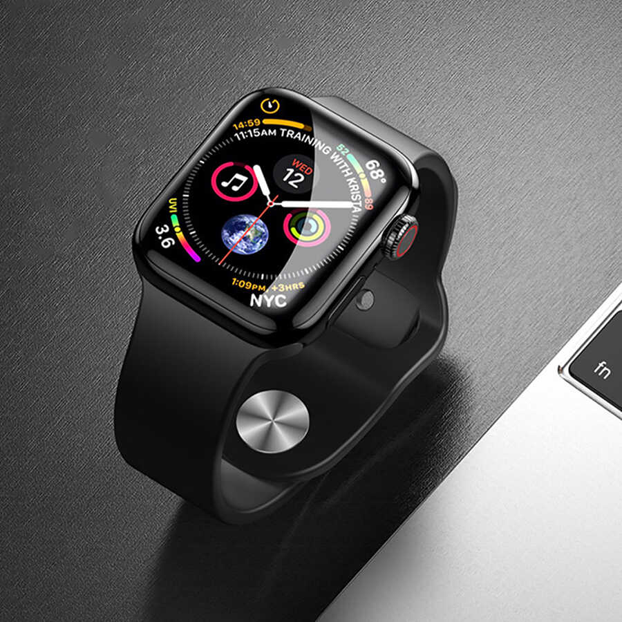 Apple Watch 7 45mm Wiwu iVista Watch Ekran Koruyucu Siyah