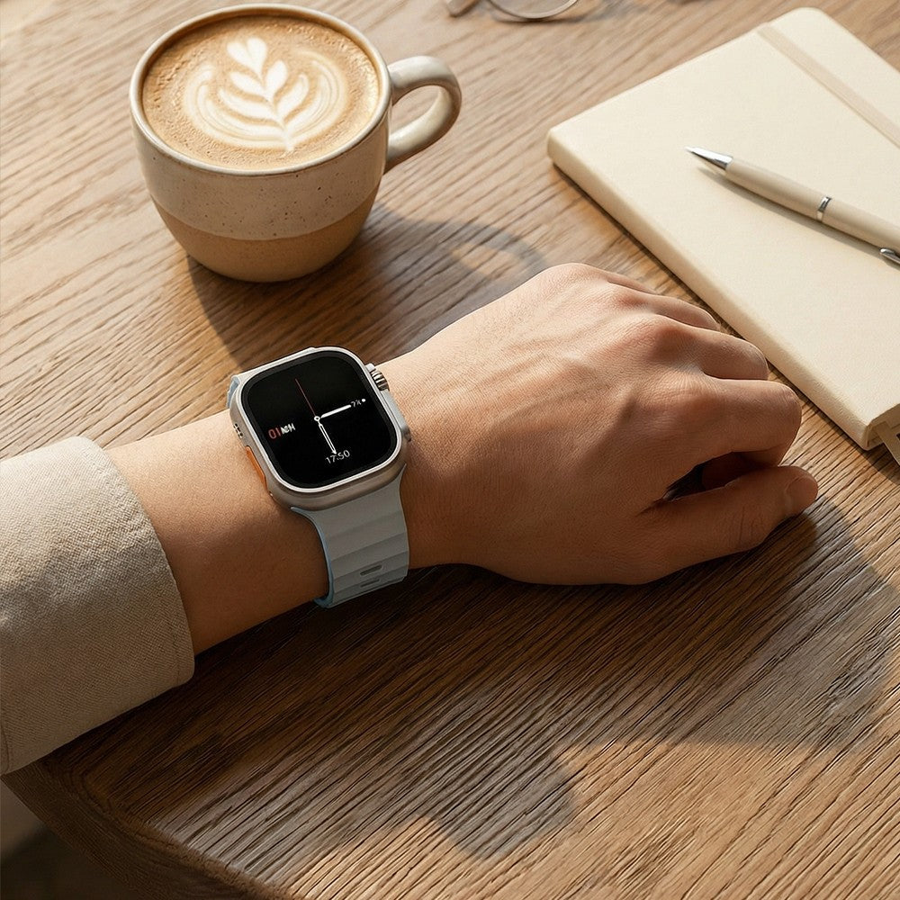 Apple Watch 7 45mm Wiwu Mag Secur Serisi Silikon Kordon