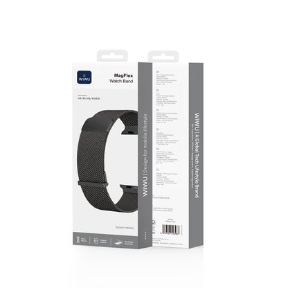 Apple Watch 7 45mm Wiwu MagFlex Secure Serisi Metal Kordon