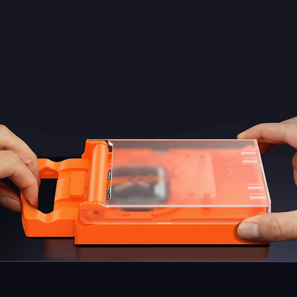 Apple Watch 7 45mm Wiwu Wi-JD105 Easy Install PMMA Pet Ekran Koruyucu + Kolay Uygulama Aparatı Siyah