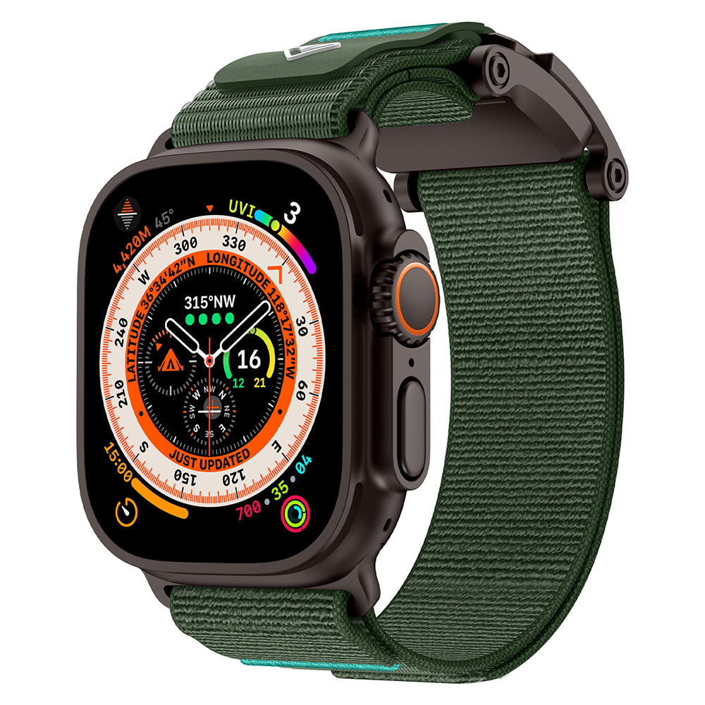 Apple Watch 7 45mm Zore KRD-154 Naylon Kumaş Hasır Örgülü Kordon