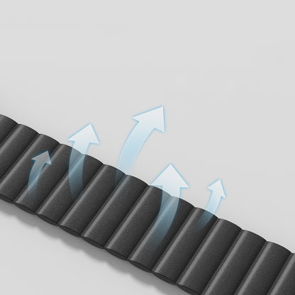 Apple Watch Serisi Uyumlu Amazing Thing Glamour Sense Deri Kordon Mavi