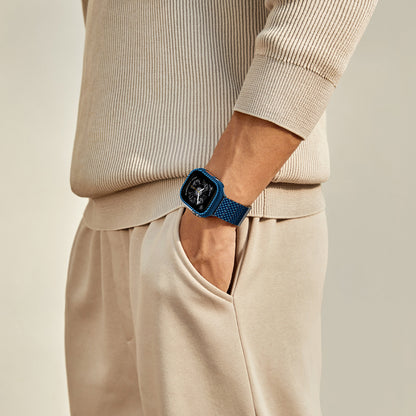 Apple Watch Ultra 49mm 600D Aramid Fiber Classic Serisi Kasa Koruyucu Pitaka Air Case Siyah-Gri