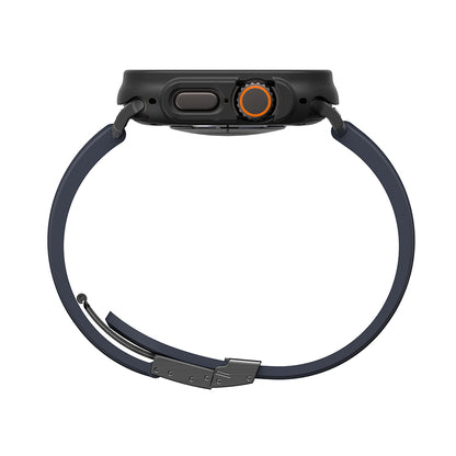 Apple Watch Ultra 49mm Amazingthing Radix Minimal FullGuard Sert PC Kasa ve Ekran Koruyucu Siyah