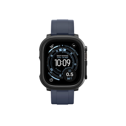 Apple Watch Ultra 49mm Amazingthing Radix Minimal FullGuard Sert PC Kasa ve Ekran Koruyucu Şeffaf