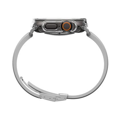 Apple Watch Ultra 49mm Amazingthing Radix Minimal FullGuard Sert PC Kasa ve Ekran Koruyucu Şeffaf