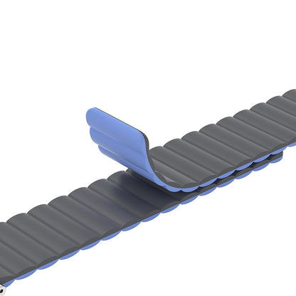 Apple Watch Ultra 49mm Amazingthing Smoothie Mag Magnetik Tak Çıkar Silikon Strap Kayış Gri-Mavi