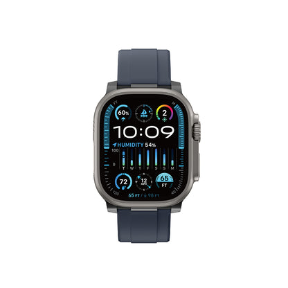 Apple Watch Ultra 49mm Amazingthing Titan Chrono Silikon Kordon Lacivert