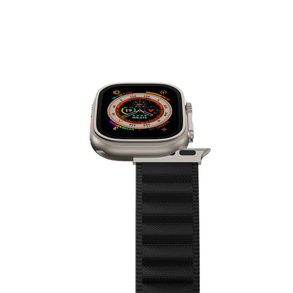 Apple Watch Ultra 49mm Amazingthing Titan Spor Hasır Kordon Siyah