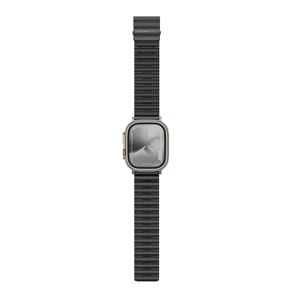 Apple Watch Ultra 49mm Amazingthing Titan Steel Metal Kordon Gümüş