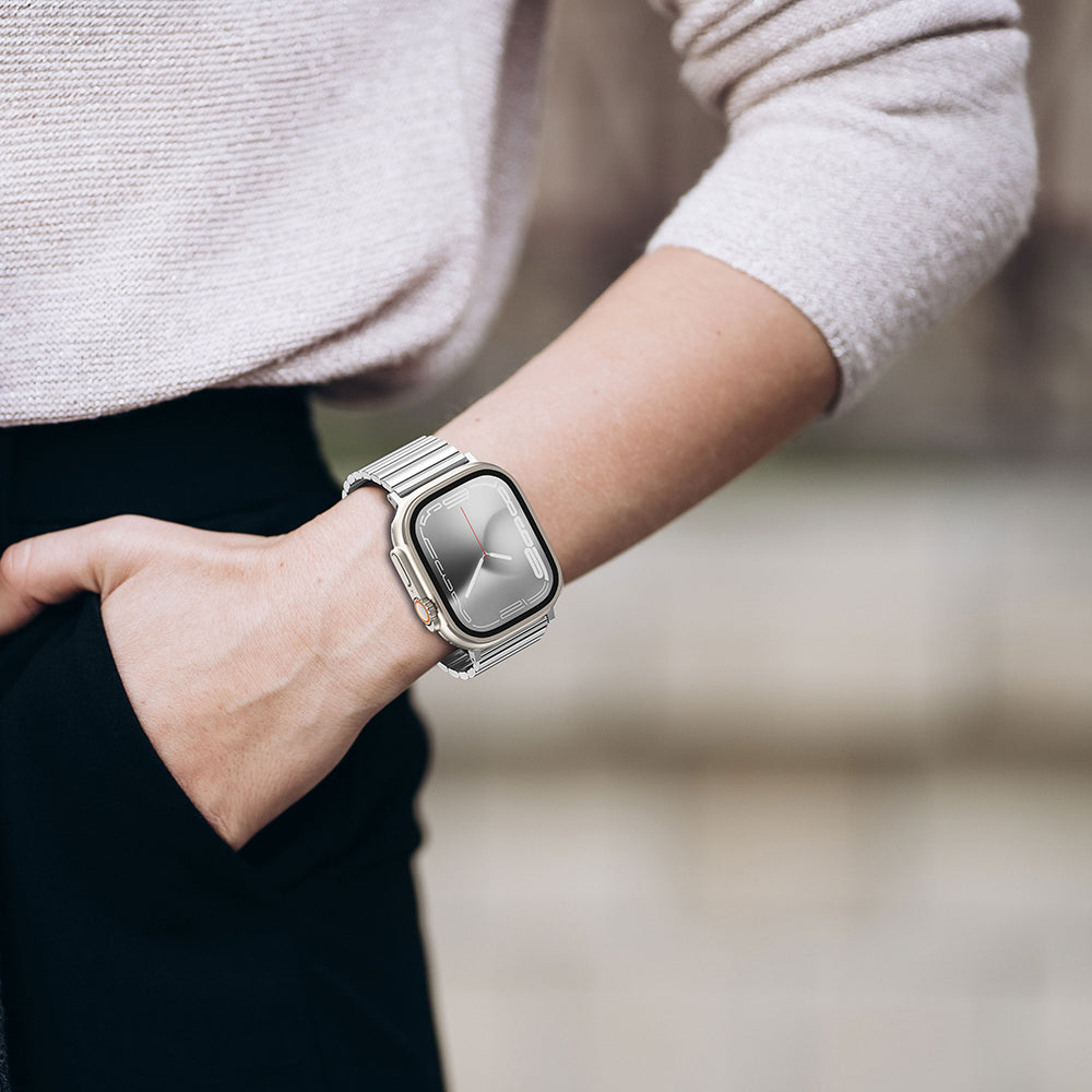 Apple Watch Ultra 49mm Amazingthing Titan Steel Metal Kordon Siyah