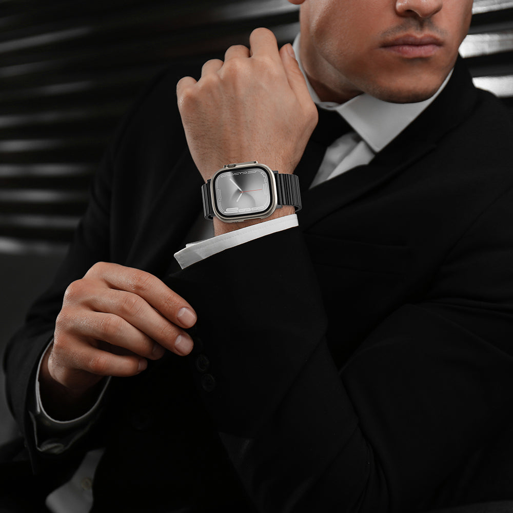 Apple Watch Ultra 49mm Amazingthing Titan Steel Metal Kordon Gümüş